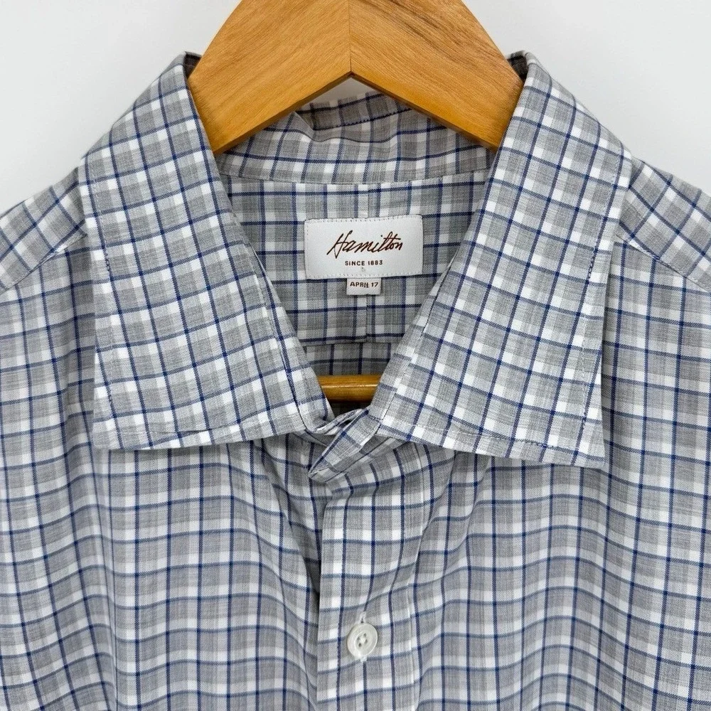 Hamilton Dress Shirts Mens XXL Lot of 4 Button Down Long Sleeve Plaid Gingham - Picture 5 of 14